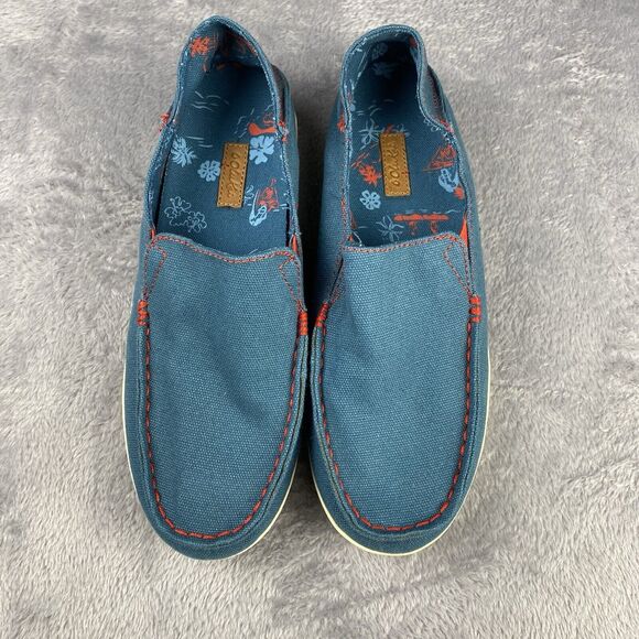 Olukai Nohea Canvas Teal Convertible Boat Shoes‎ Sneakers Slip Ons Women’s 6 - Picture 2 of 8
